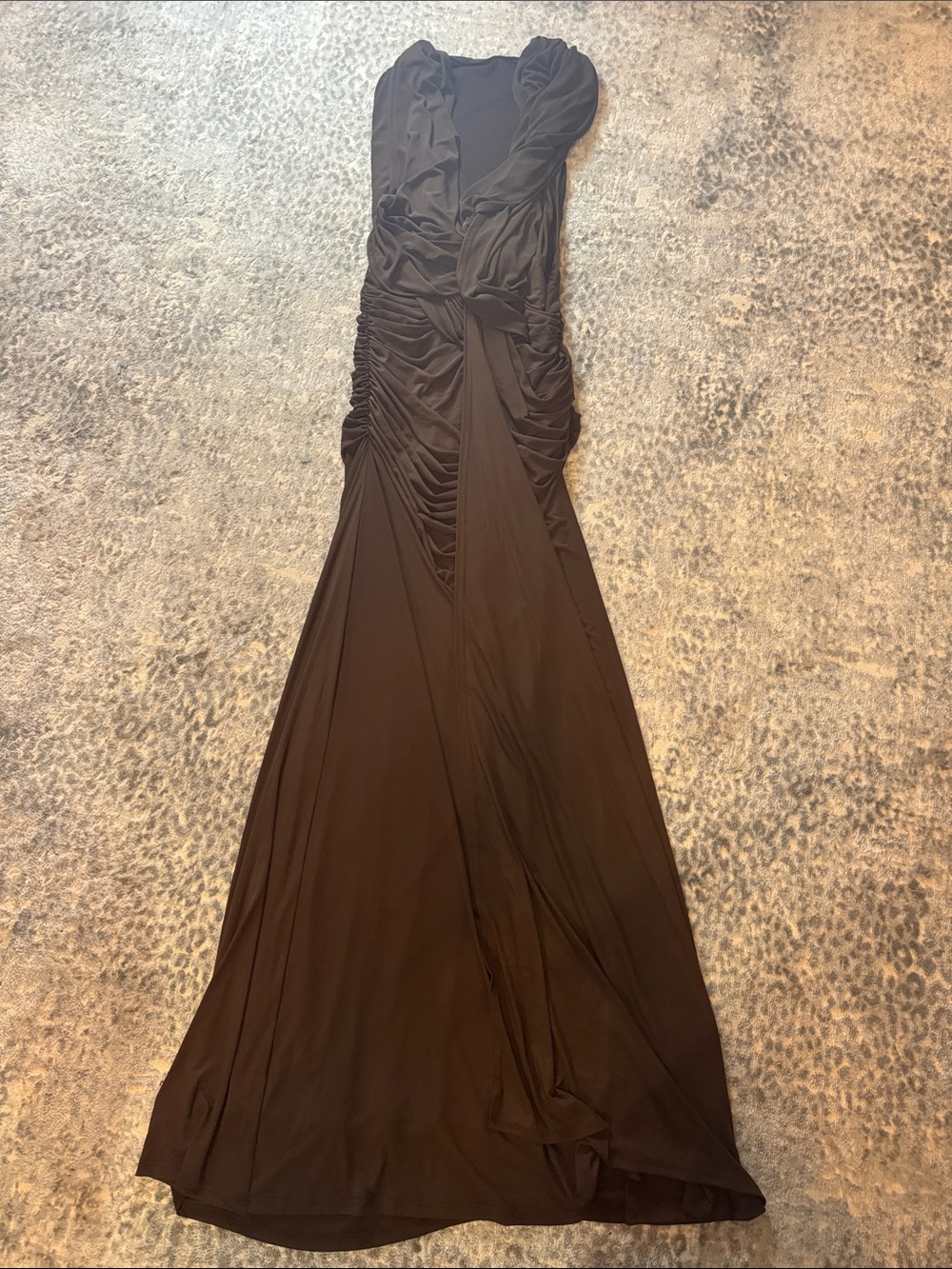 HEIRESS Plunge Drape Gown